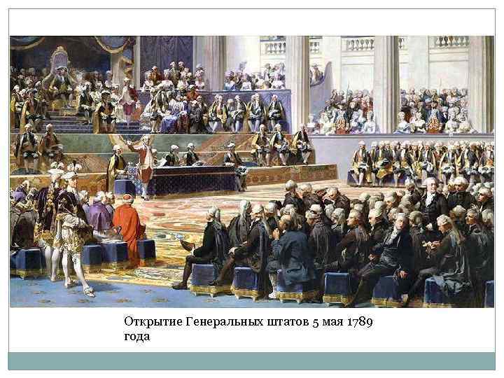 Открытие Генеральных штатов 5 мая 1789 года 