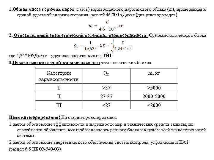 Масса пара. Относительный энергетический потенциал технологического блока. Относительный энергетический потенциал взрывоопасности формула. Взрывоопасности технологических блоков. Расчет относительных энергетических потенциалов.