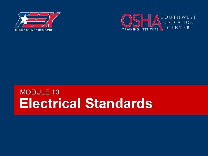 MODULE 10 Electrical Standards 