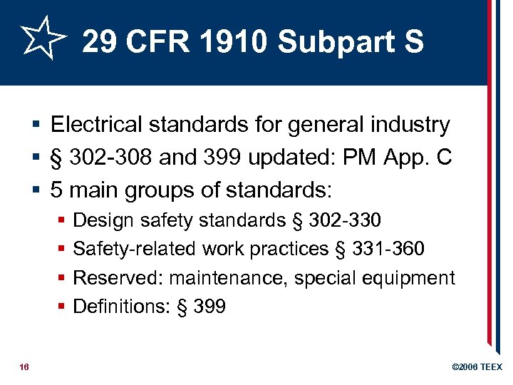 29 CFR 1910 Subpart S § Electrical standards for general industry § § 302