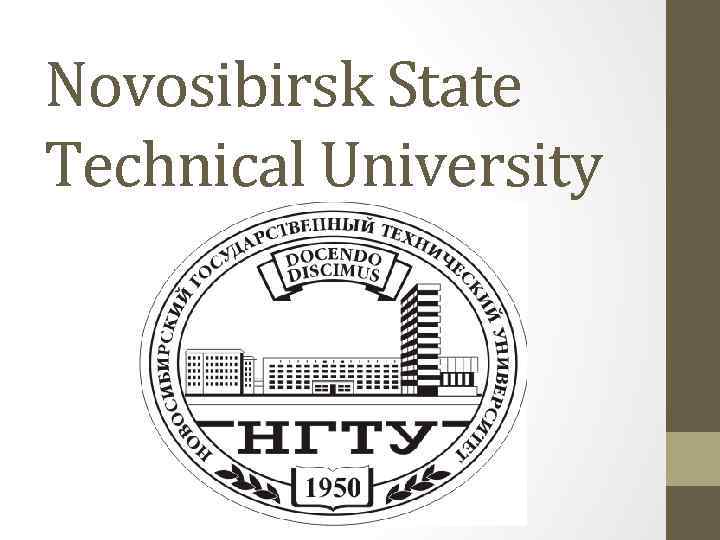 Novosibirsk State Technical University 