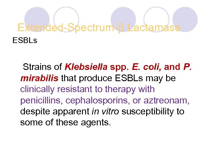  Extended-Spectrum-β Lactamase ESBLs Strains of Klebsiella spp. E. coli, and P. mirabilis that