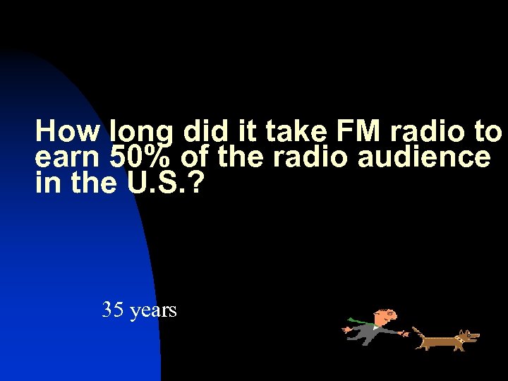 How long did it take FM radio to earn 50% of the radio audience