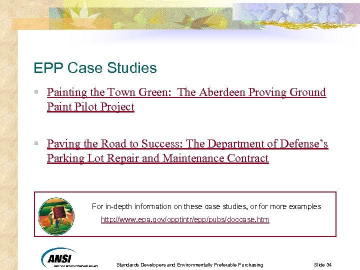 EPP Case Studies § Painting the Town Green: The Aberdeen Proving Ground Paint Pilot