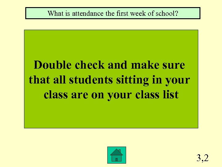 What is attendance the first week of school? Double check and make sure that