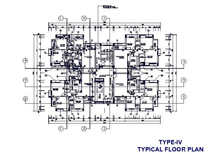 TYPE-IV TYPICAL FLOOR PLAN 