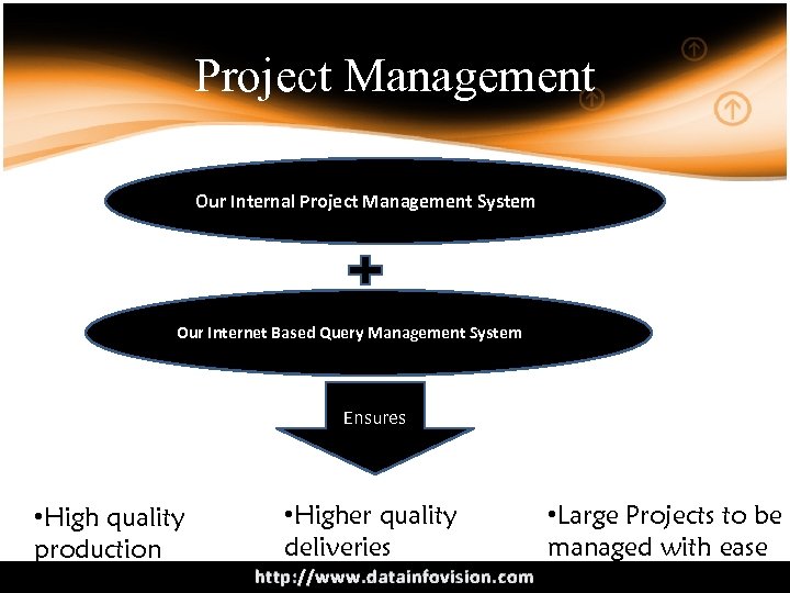 Project Management Our Internal Project Management System Our Internet Based Query Management System Ensures