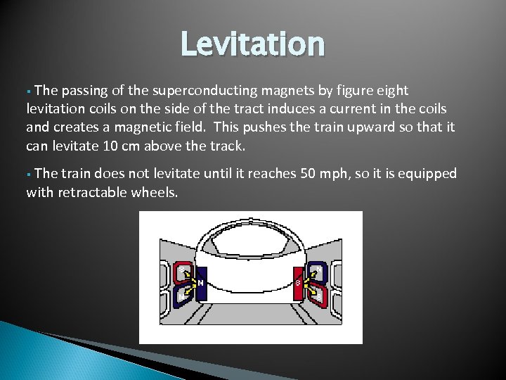 Levitation § The passing of the superconducting magnets by figure eight levitation coils on