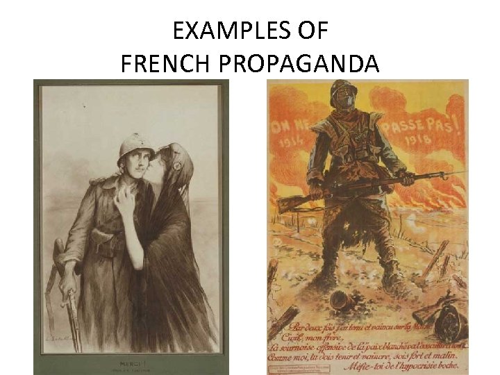 EXAMPLES OF FRENCH PROPAGANDA 