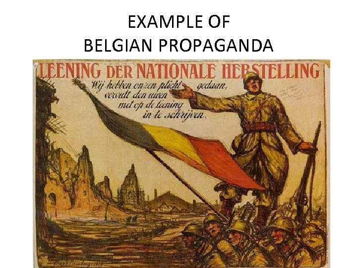 EXAMPLE OF BELGIAN PROPAGANDA 