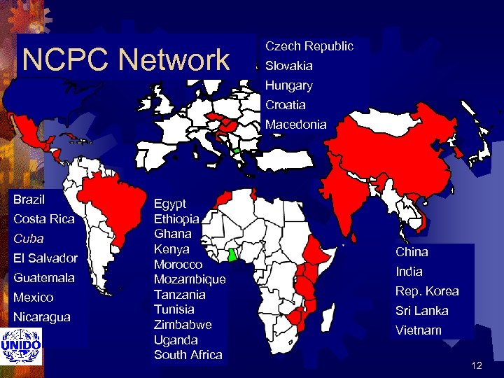 NCPC Network Czech Republic Slovakia Hungary Croatia Macedonia Brazil Costa Rica Cuba El Salvador