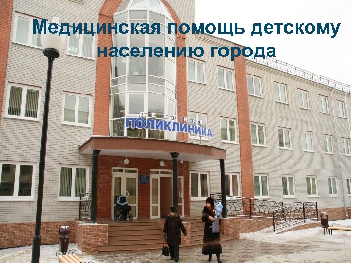 Медицинская помощь детскому населению города 