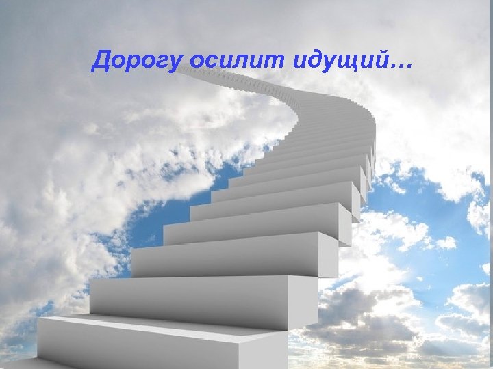 Дорогу осилит идущий… 