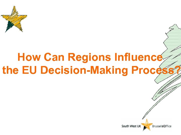 How Can Regions Influence the EU Decision-Making Process? 62 