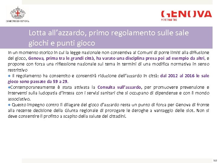 Lotta all’azzardo, primo regolamento sulle sale giochi e punti gioco In un momento storico