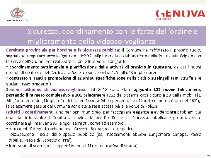 Sicurezza, coordinamento con le forze dell’ordine e miglioramento della videosorveglianza Comitato provinciale per l’ordine