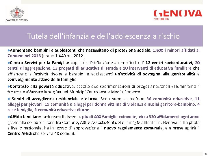 Tutela dell’infanzia e dell’adolescenza a rischio Aumentano bambini e adolescenti che necessitano di protezione