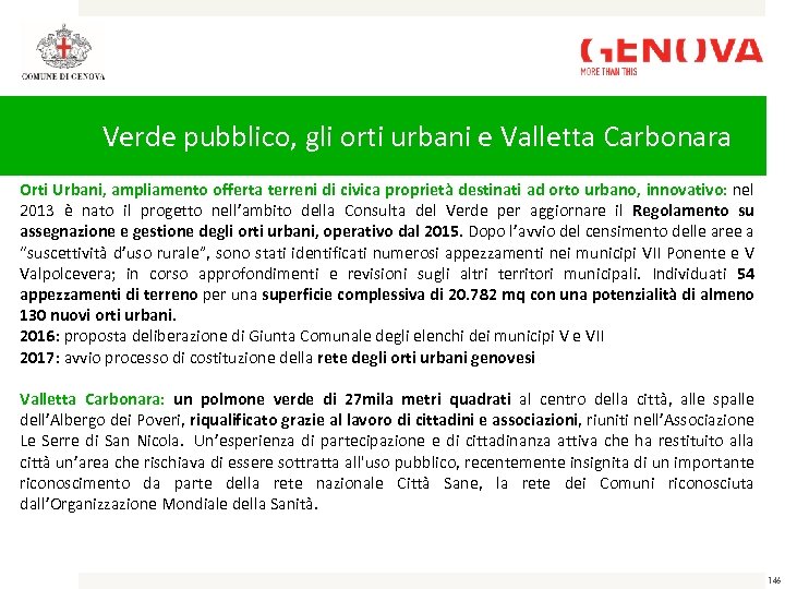 Verde pubblico, gli orti urbani e Valletta Carbonara Orti Urbani, ampliamento offerta terreni di