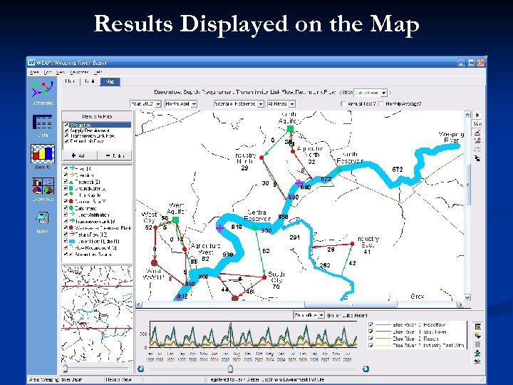 Results Displayed on the Map 