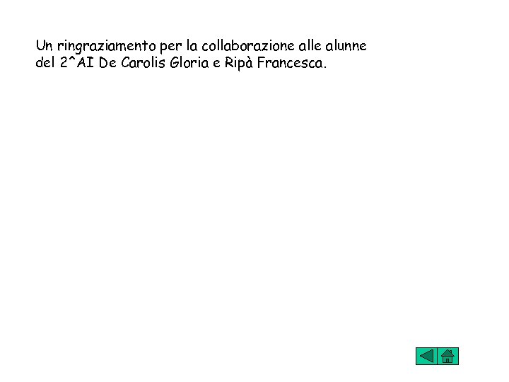 Un ringraziamento per la collaborazione alle alunne del 2^AI De Carolis Gloria e Ripà