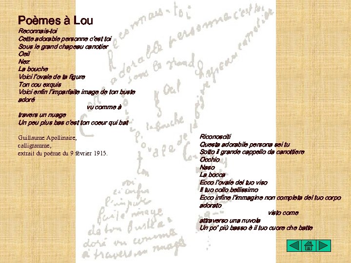 Poèmes à Lou Reconnais-toi Cette adorable personne c'est toi Sous le grand chapeau canotier