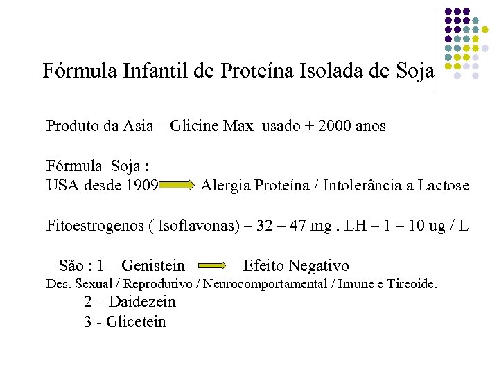 Fórmula Infantil de Proteína Isolada de Soja Produto da Asia – Glicine Max usado