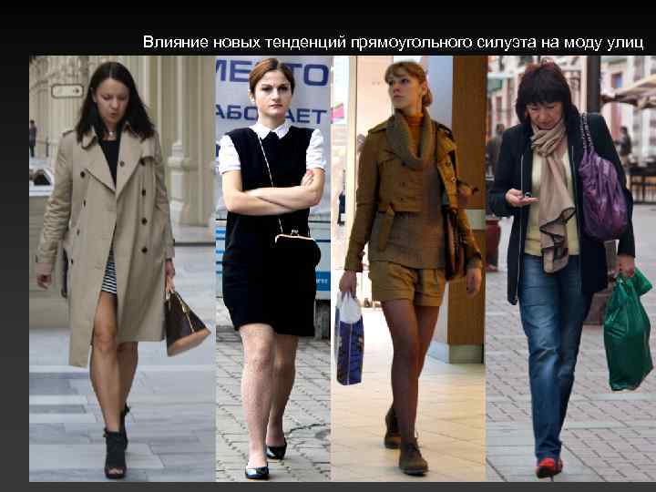 Влияние новых тенденций прямоугольного силуэта на моду улиц 