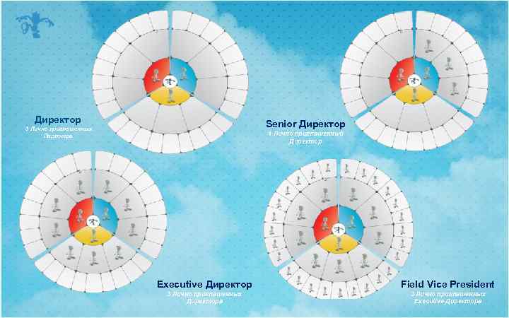 Директор Senior Директор 3 Лично приглашенных Партнера 1 Лично приглашенный Директор Executive Директор Field