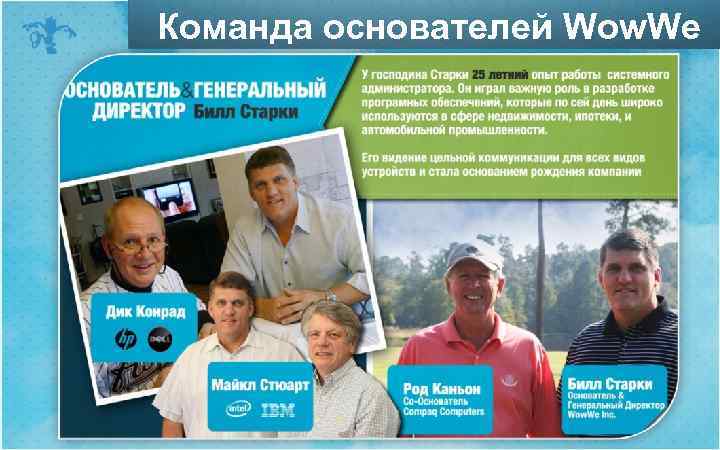 Команда оcнователей Wow. We 