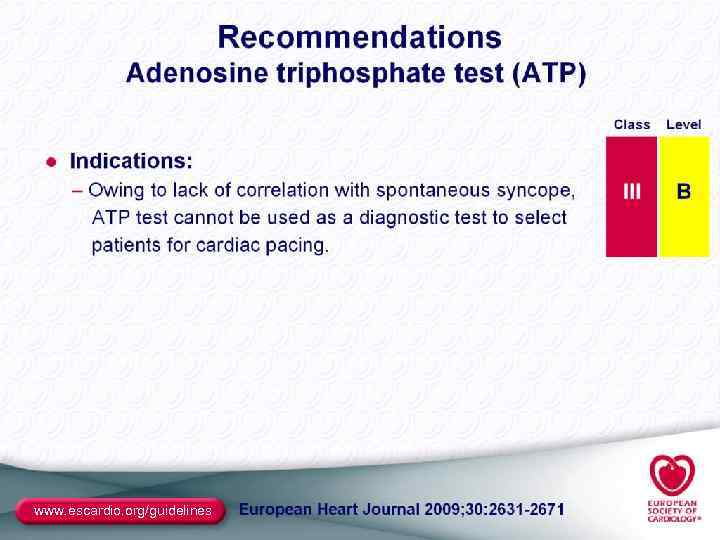 www. escardio. org/guidelines 