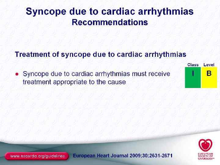 www. escardio. org/guidelines 