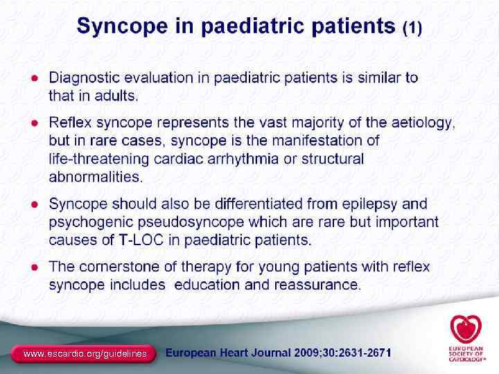 www. escardio. org/guidelines 