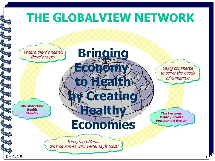 THE GLOBALVIEW NETWORK. Where there‘s health, there‘s hope! The Global. View Health Network 3/15/2018