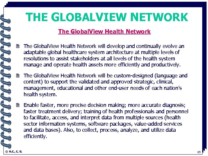 THE GLOBALVIEW NETWORK The Global. View Health Network. 2 The Global. View Health Network