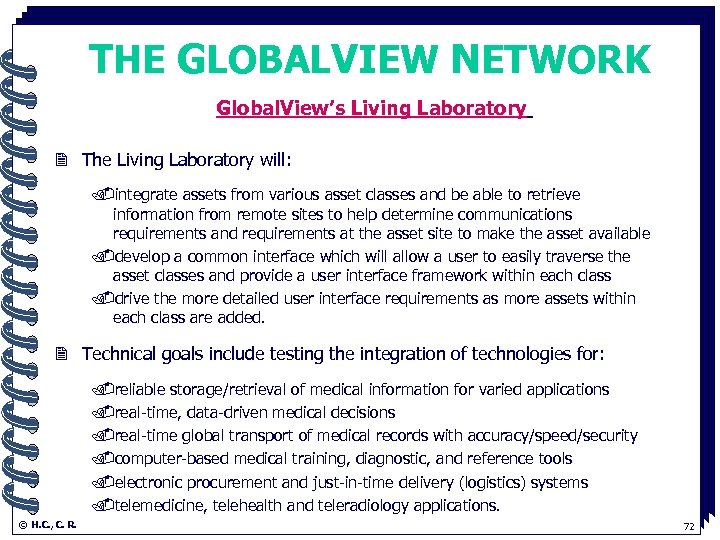 THE GLOBALVIEW NETWORK Global. View’s Living Laboratory. 2 The Living Laboratory will: . integrate