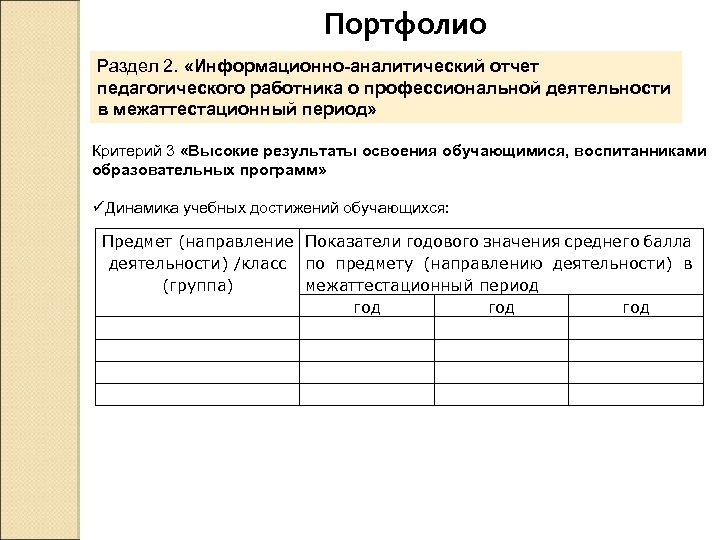 Аналитический отчет воспитателя на первую категорию образец по фгос