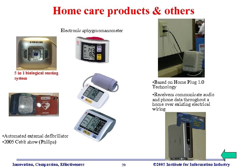 Home care products & others Electronic sphygmomanometer 5 in 1 biological sensing system •