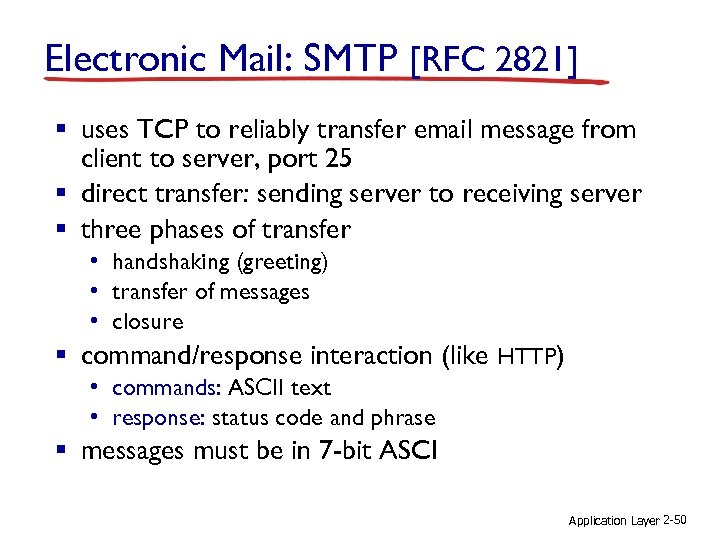 Chapter 2 Application Layer A Note On The