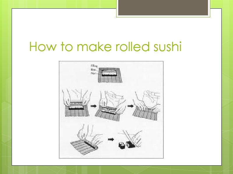 How to make rolled sushi 