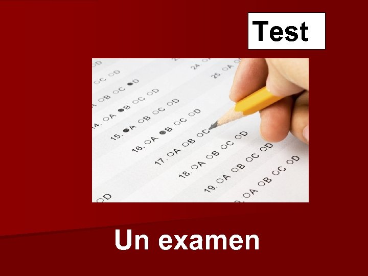 Test Un examen 