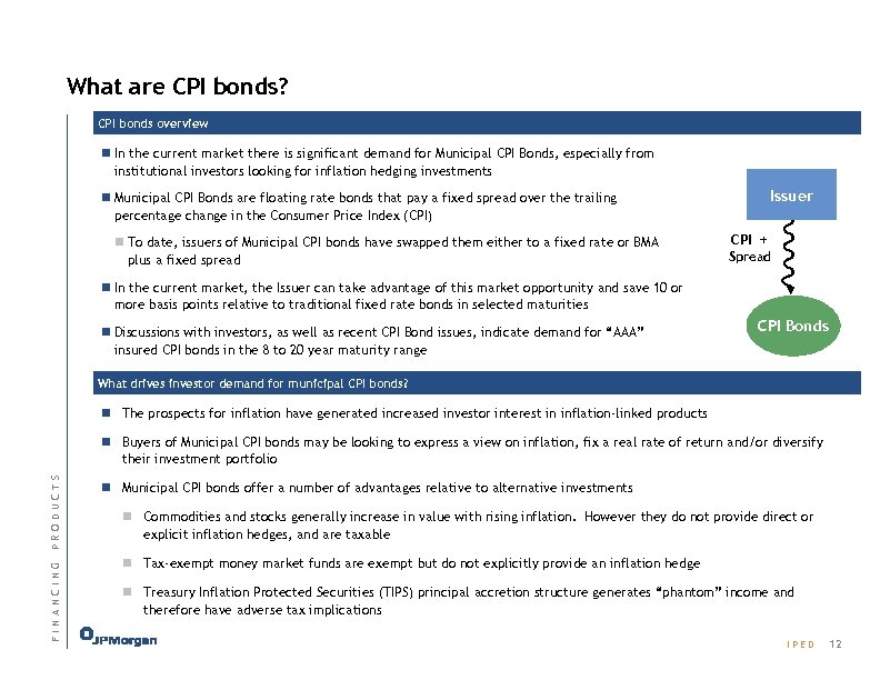 What are CPI bonds? CPI bonds overview n In the current market there is