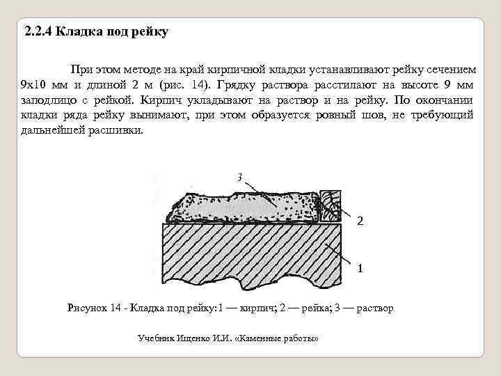 Вдоль стенки это как