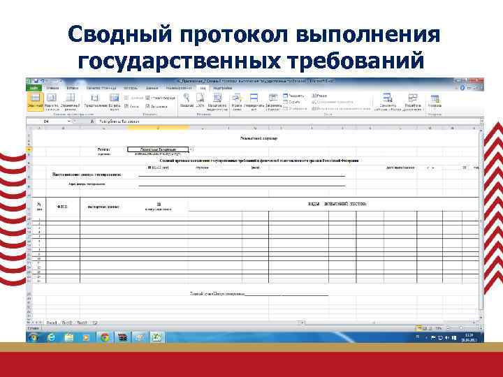  Сводный протокол выполнения государственных требований 