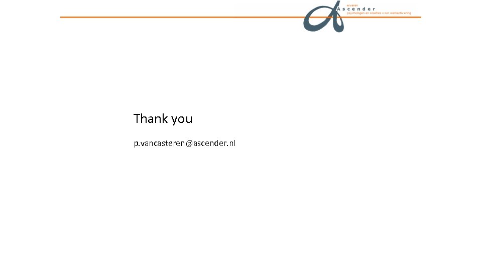 Thank you p. vancasteren@ascender. nl 