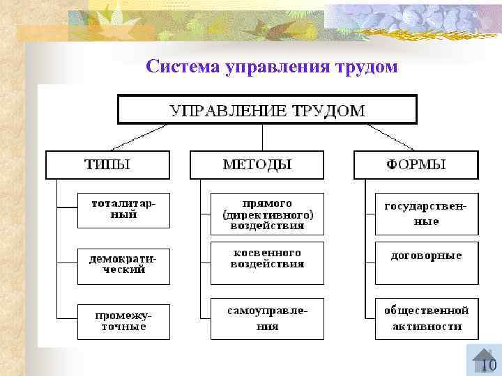 4 типа управления