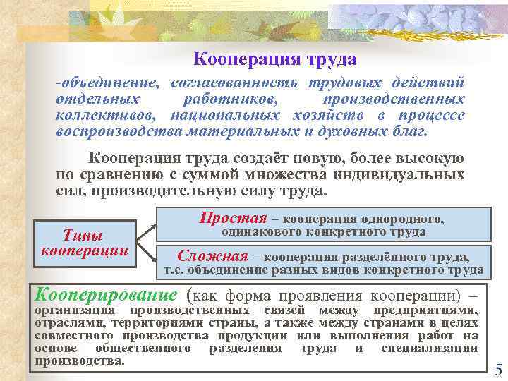 Организация кооператива