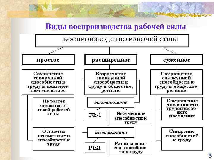 Воспроизводство рабочей силы это