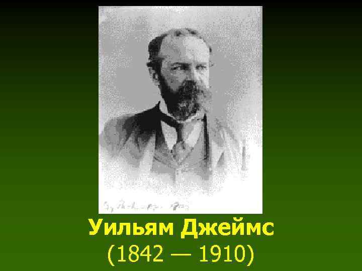 Уильям Джеймс (1842 — 1910) 