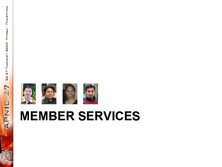 MEMBER SERVICES 