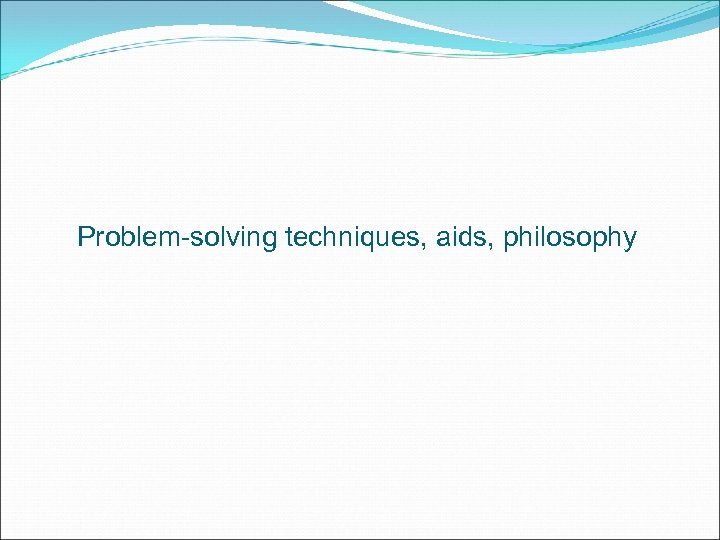 problem solving aids